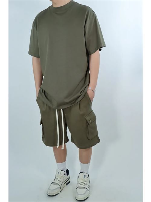 BERMUDA+TSHIRT PRIMID | 6601-6150/VERDE MILITARE